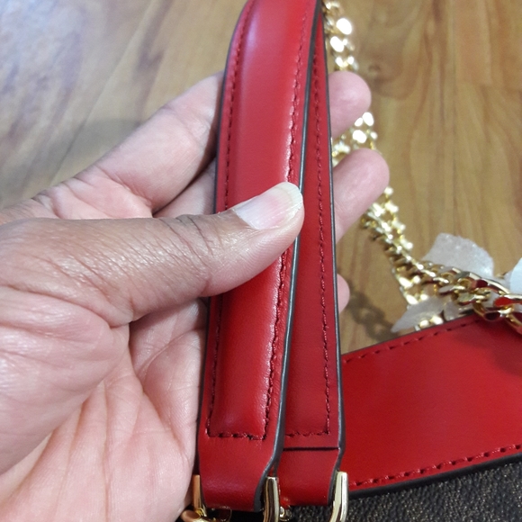 Michael Kors Susan Brown & Red Shoulder Bag - Picture 11 of 16